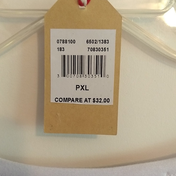 Magical Season White 3/4 Sleeve Holiday Top Camper - Picture 3 of 7